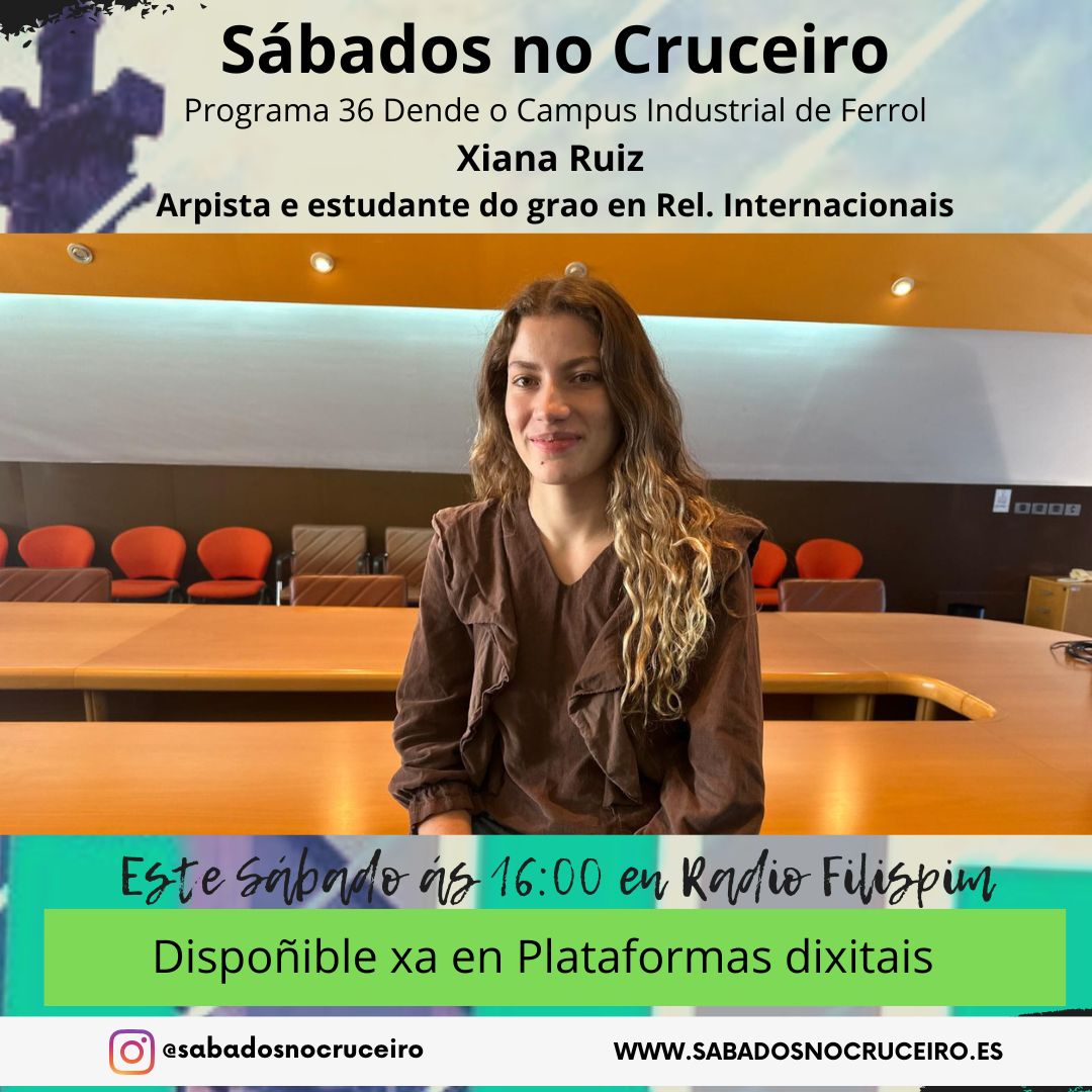 Falamos con Xiana Ruíz, estudante no Campus Industrial de Ferrol e arpista